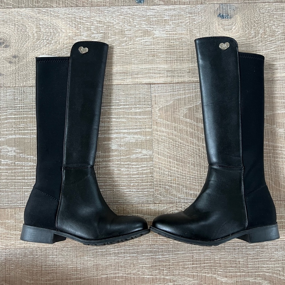 Stuart Weitzman Kids Black Riding Boots 5050 size 13 youth